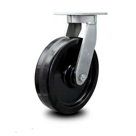Service Caster 12 Inch Extra Heavy Duty Phenolic Wheel Swivel Top Plate Caster SCC-KP92S1230-PHR